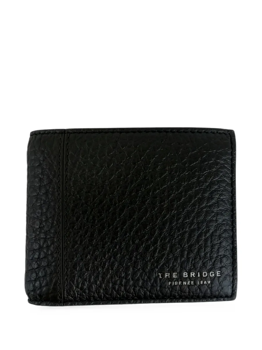 logo-print leather wallet 1