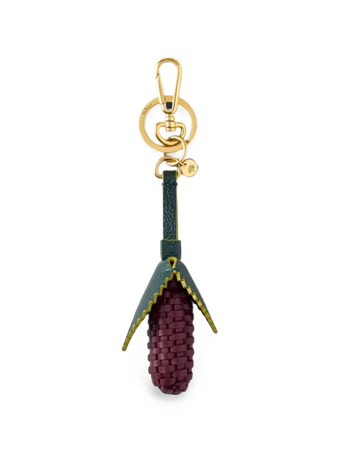 woven-design fruit-shape keyring