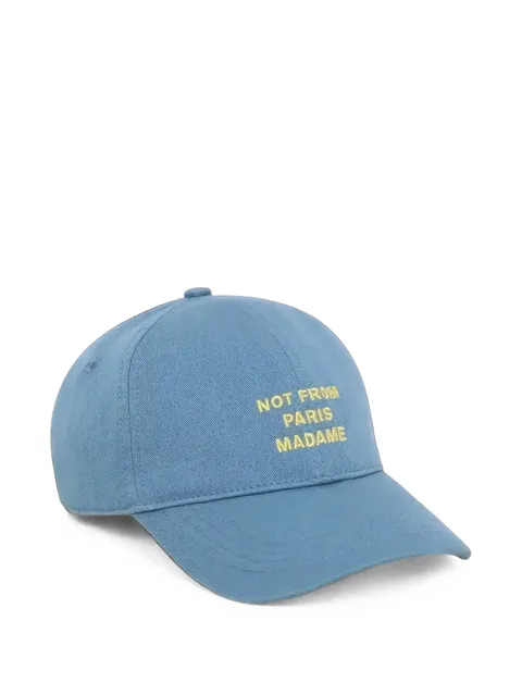 slogan-print hat