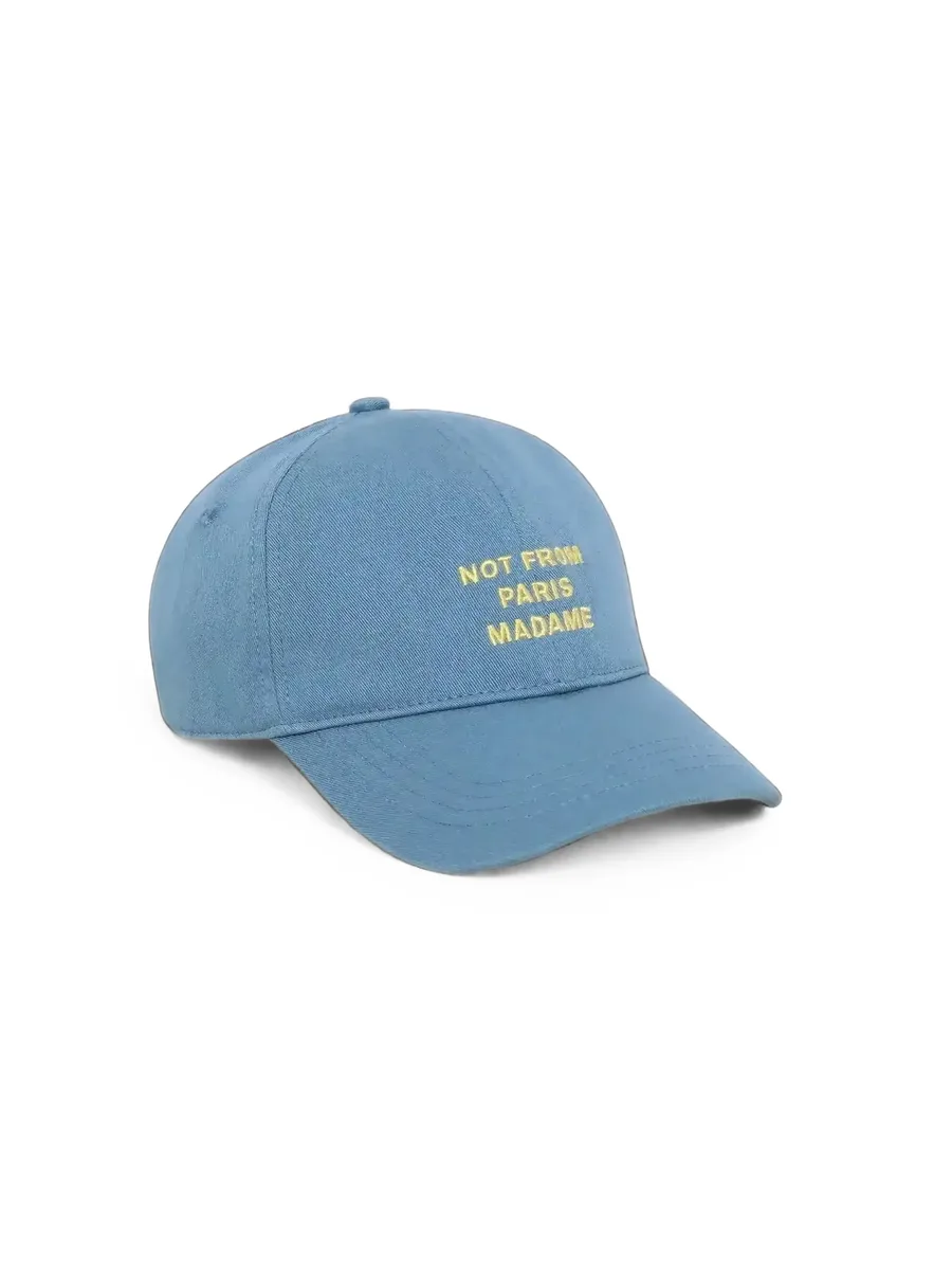 slogan-print hat 2