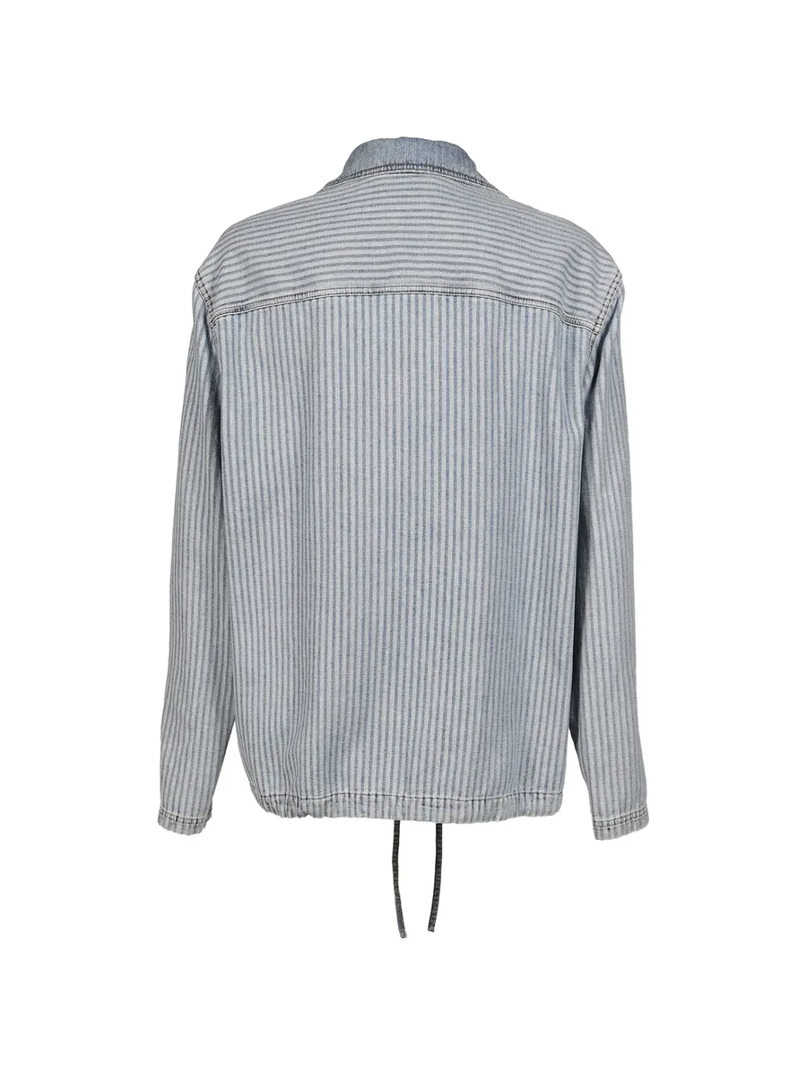 striped denim shirt jacket 2