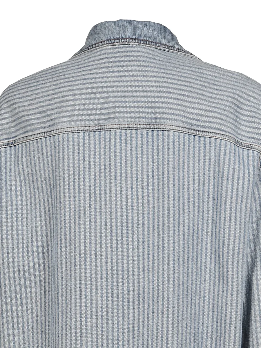 striped denim shirt jacket 5