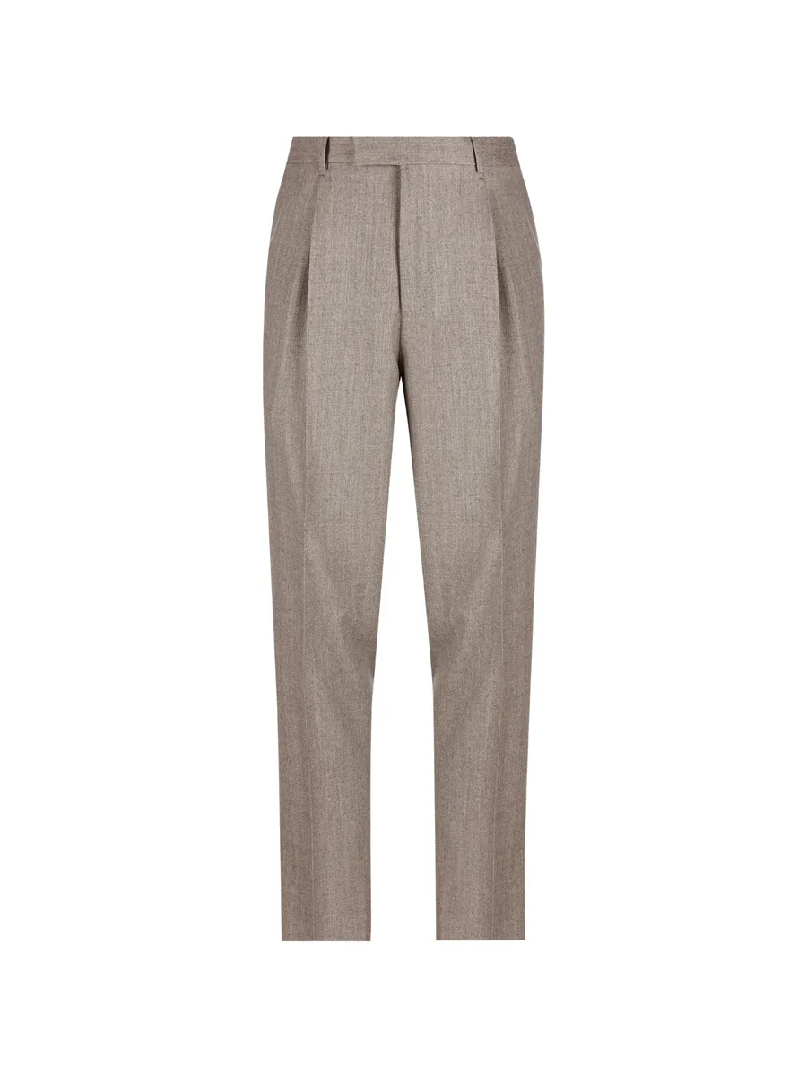 pleated tailored trousers 1