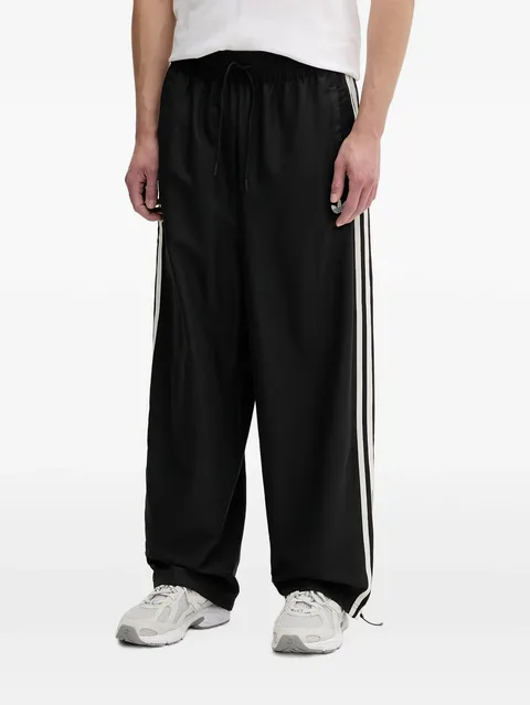 Windbreaker side-stripe track pants