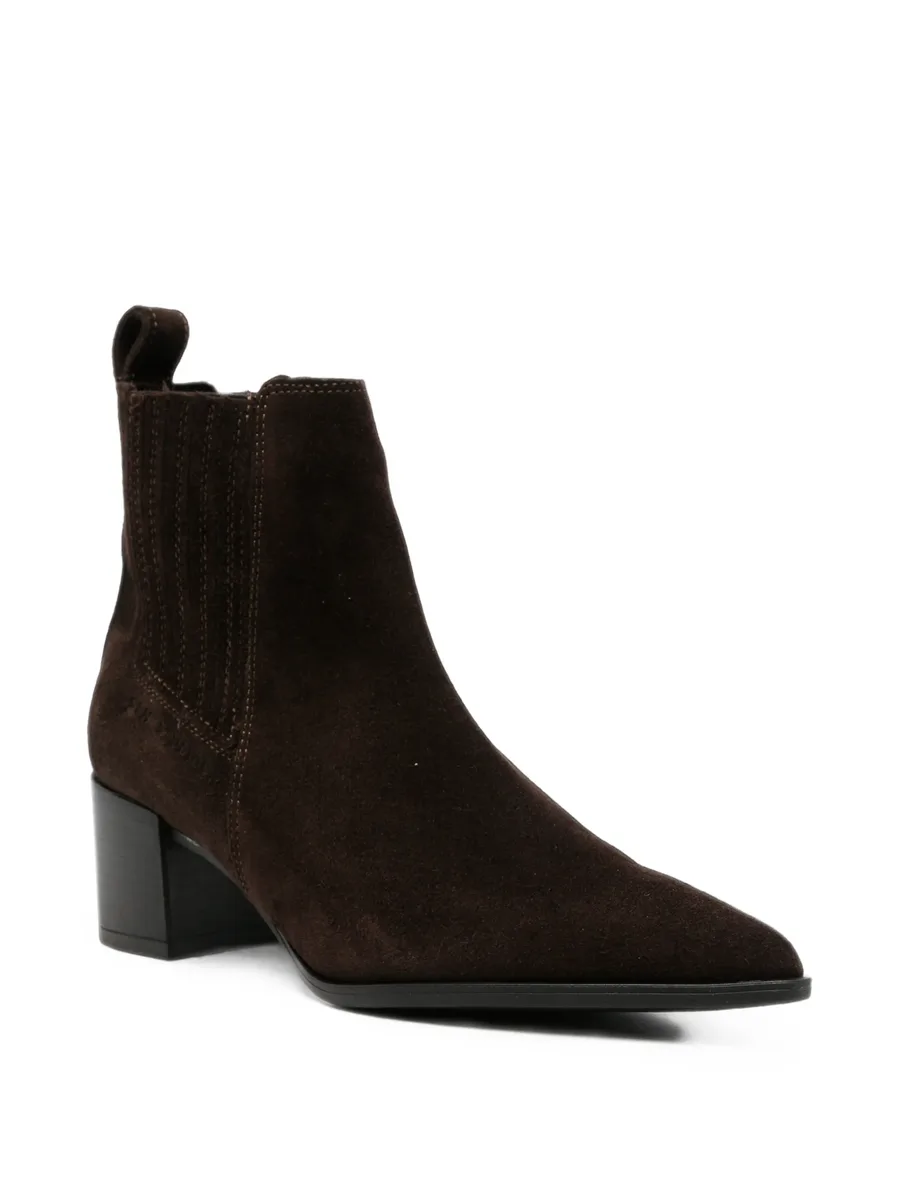 pointed-toe suede Chelsea boots 2