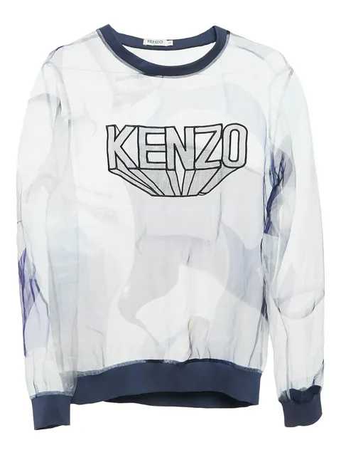 sheer logo sweatshirt
