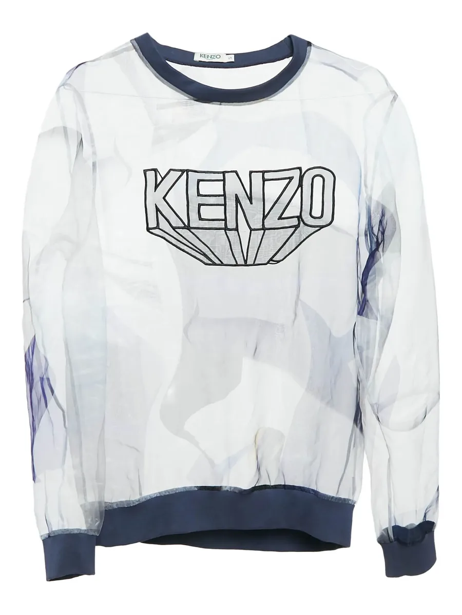 sheer logo sweatshirt 2