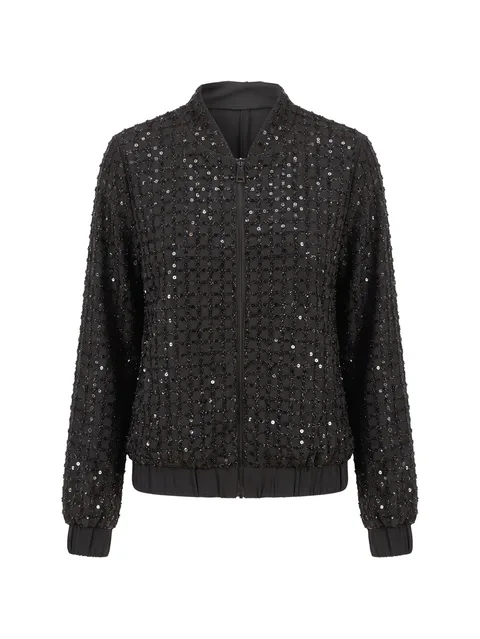 sequin-embellished jacket