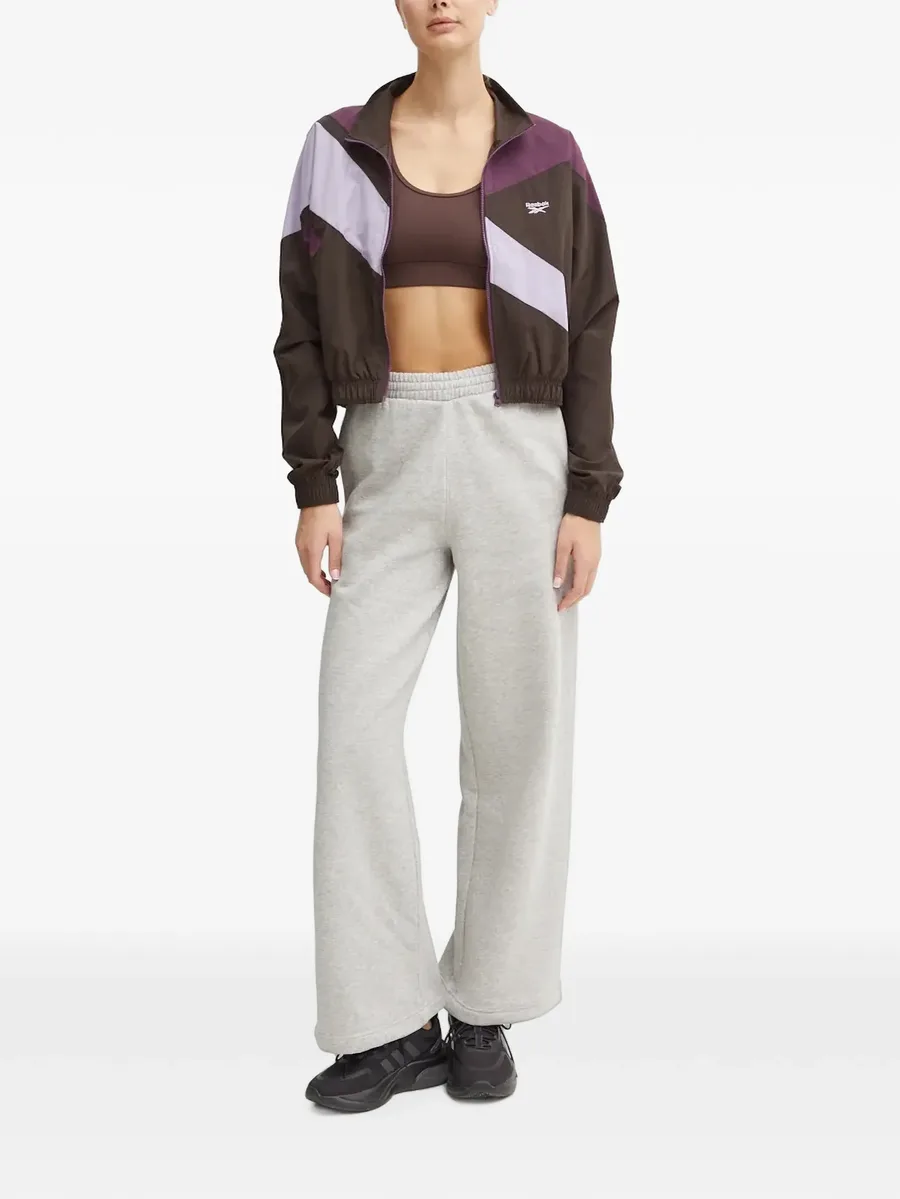 logo-embroidered colour-block jacket 2