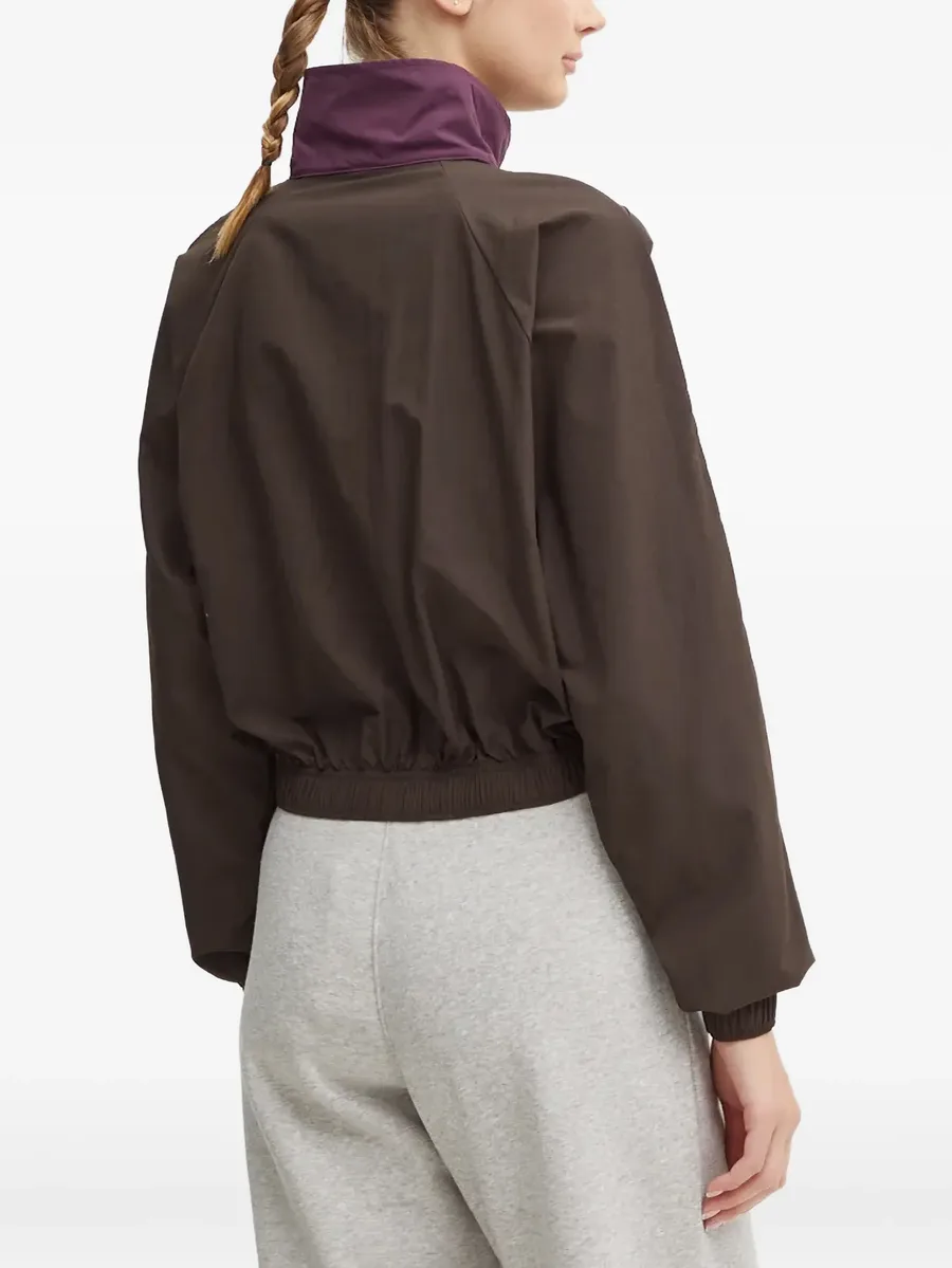 logo-embroidered colour-block jacket 3