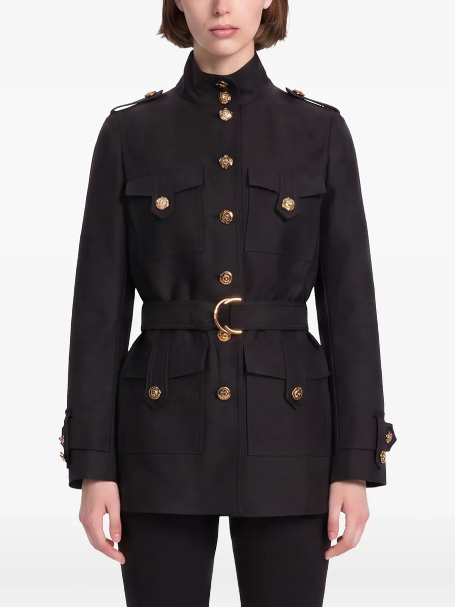 Valiant belted button-up jacket 3