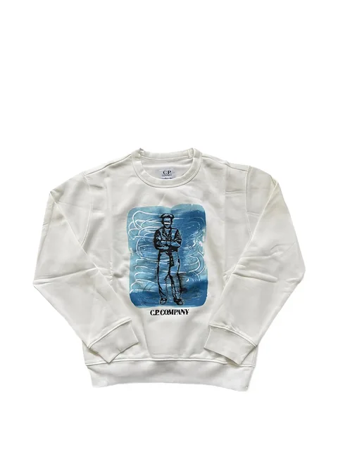 graphic-print sweater