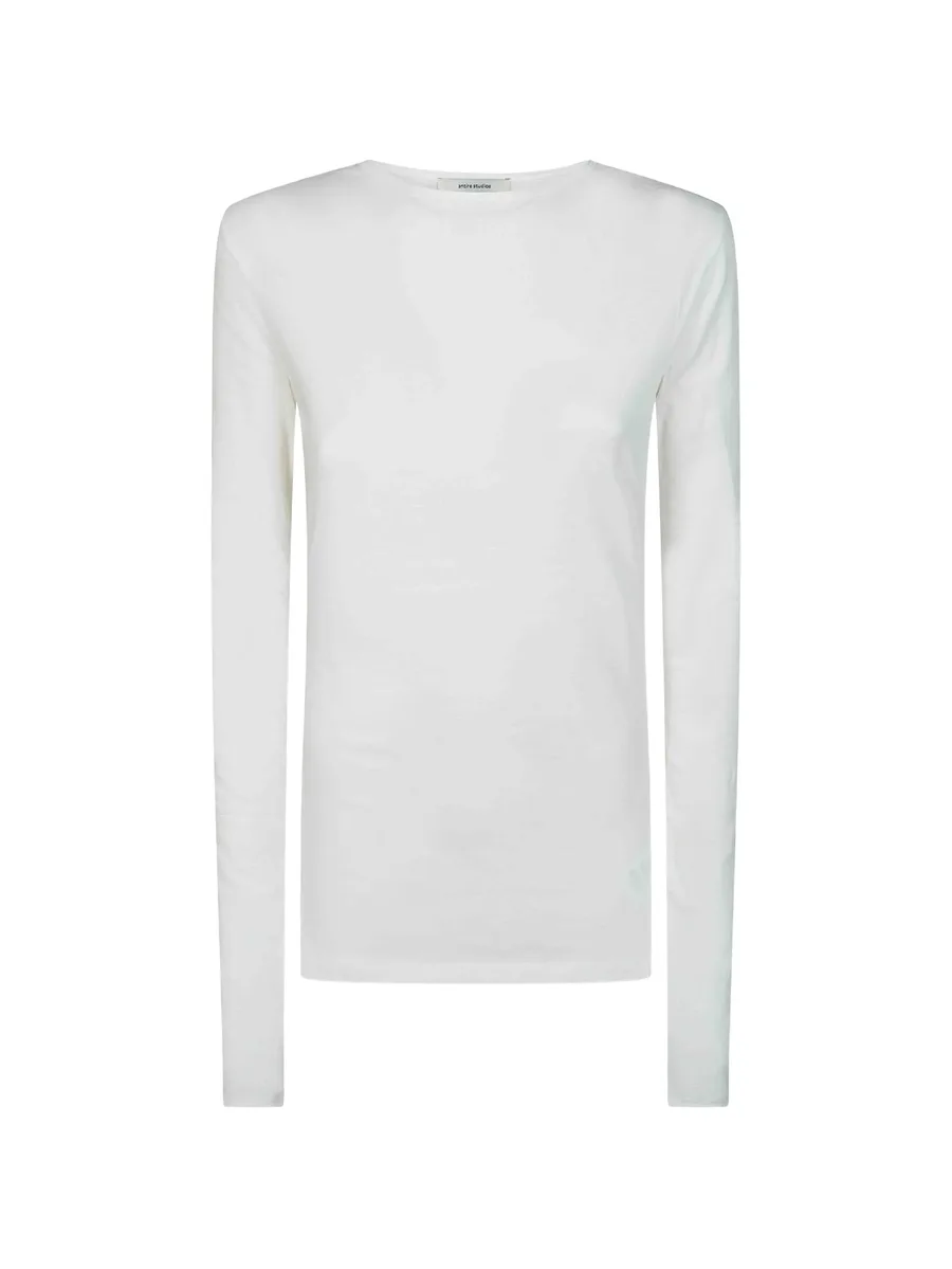 sheer long-sleeve T-shirt 1