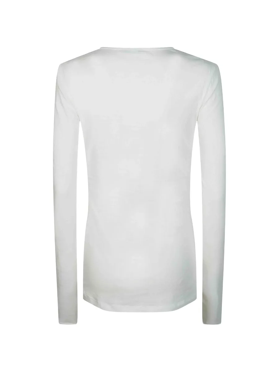 sheer long-sleeve T-shirt 2