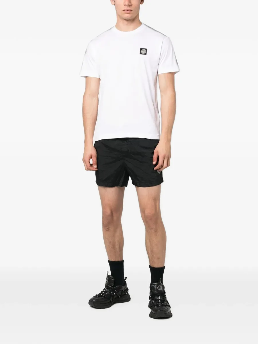logo-patch drawstring shorts 1