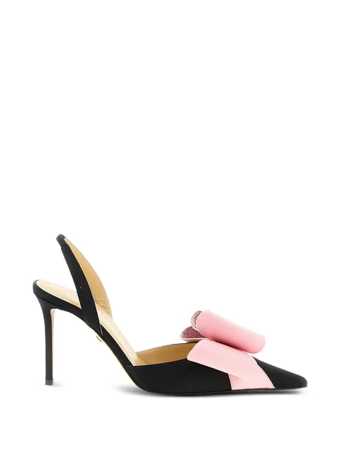 Le Cadeau bow-detail pointed pumps