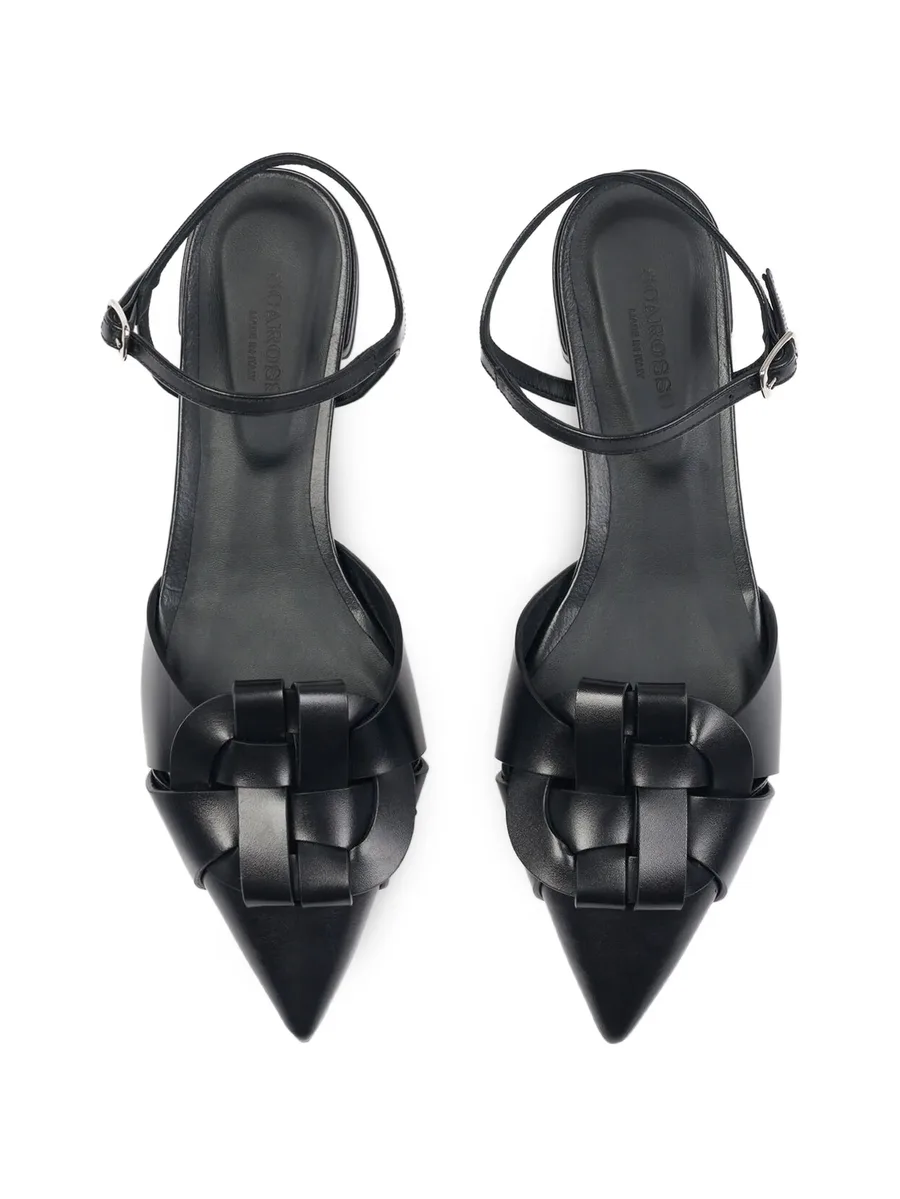 Amanda woven pointed pumps 6