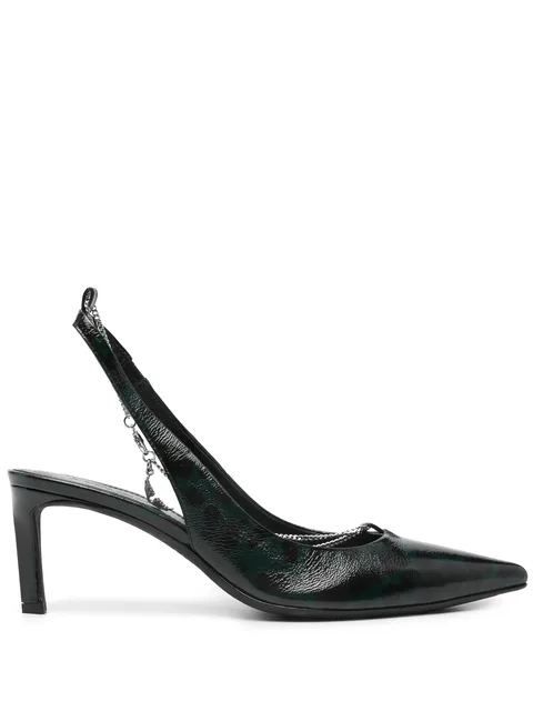 First Night Court 68mm leather pumps