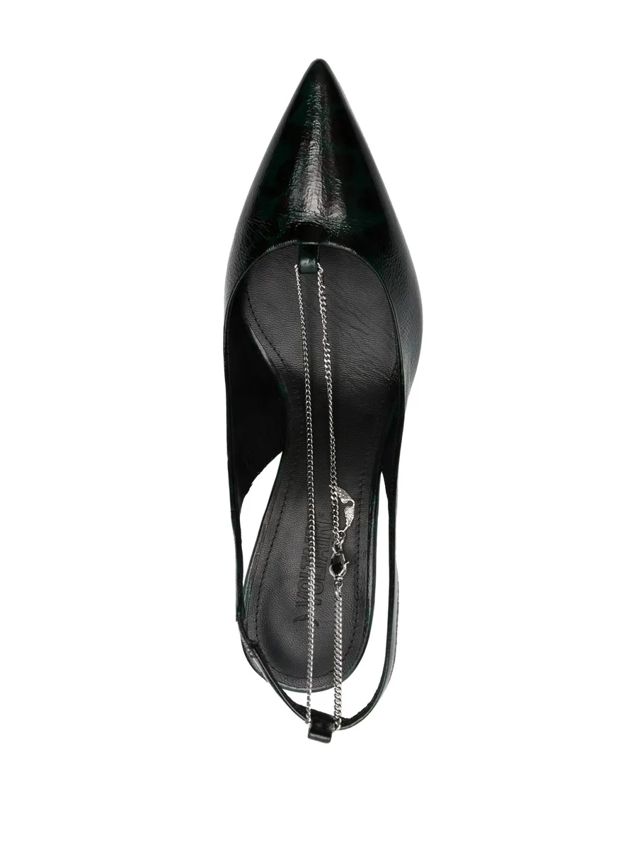 First Night Court 68mm leather pumps 7