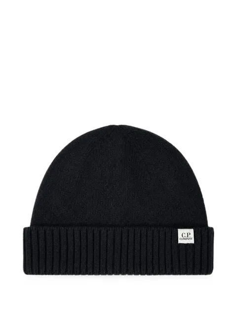 ribbed-knit beanie hat
