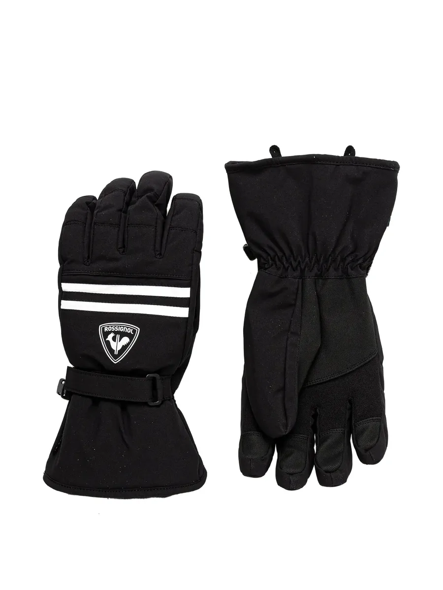 logo-patch stripe-detail ski gloves 1