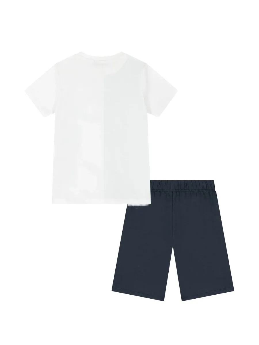 logo-print T-shirt and shorts set 2