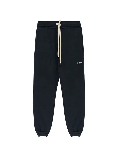 logo-embroidered drawstring track pants