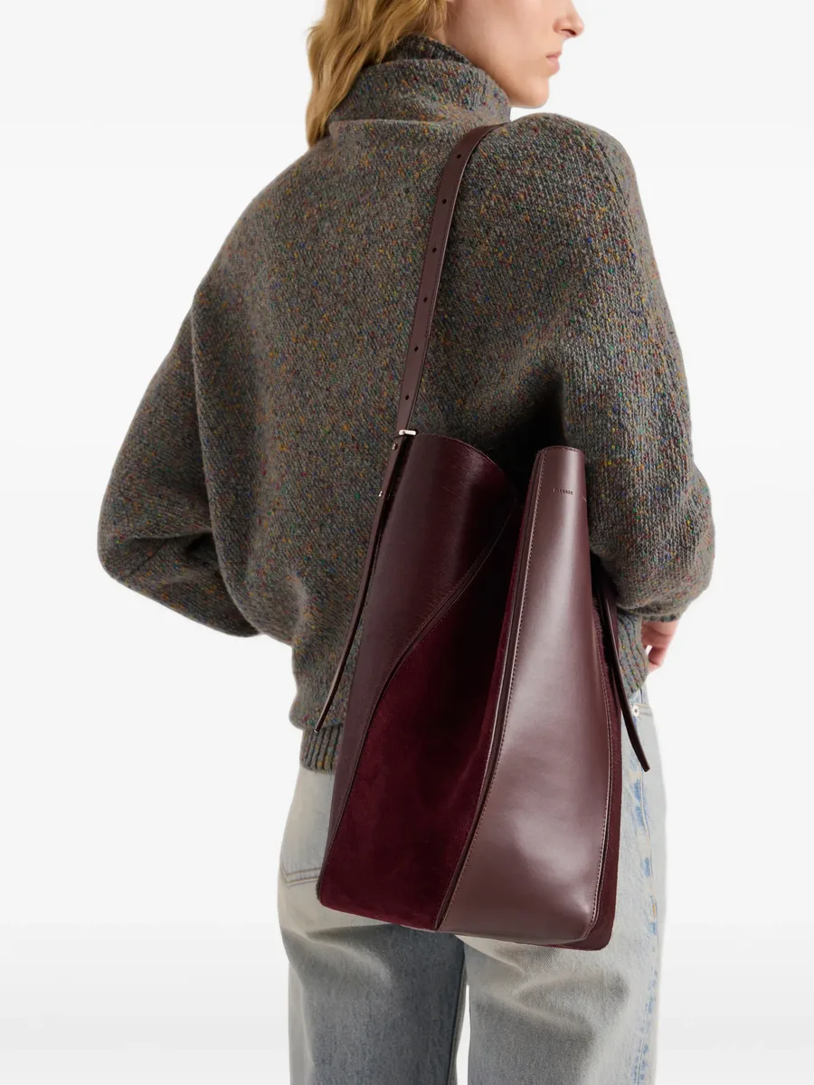 Hex bucket bag in haircalf combo 3