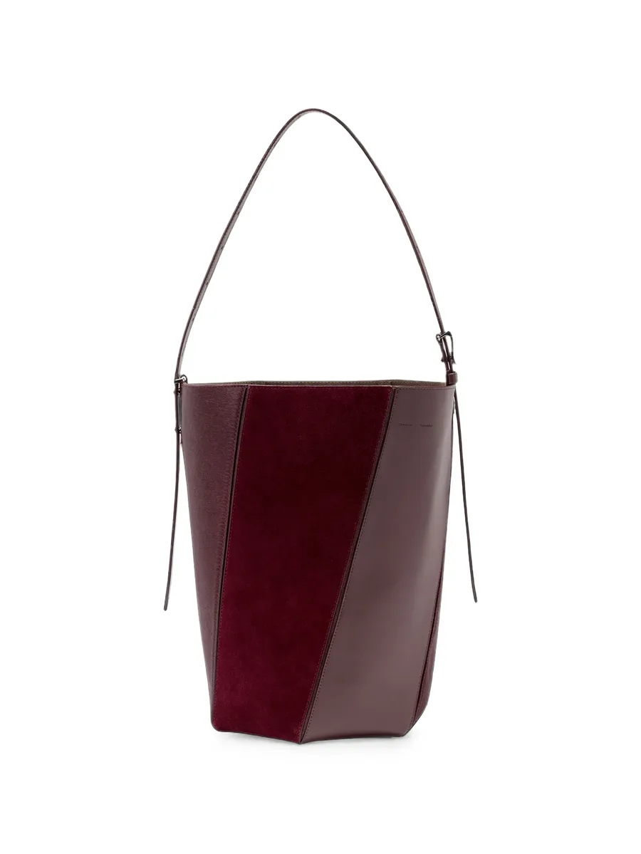 Hex bucket bag in haircalf combo 4