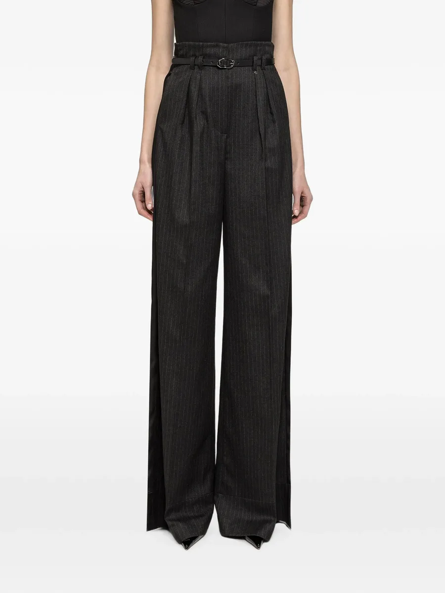 pinstripe wide-leg pants 1