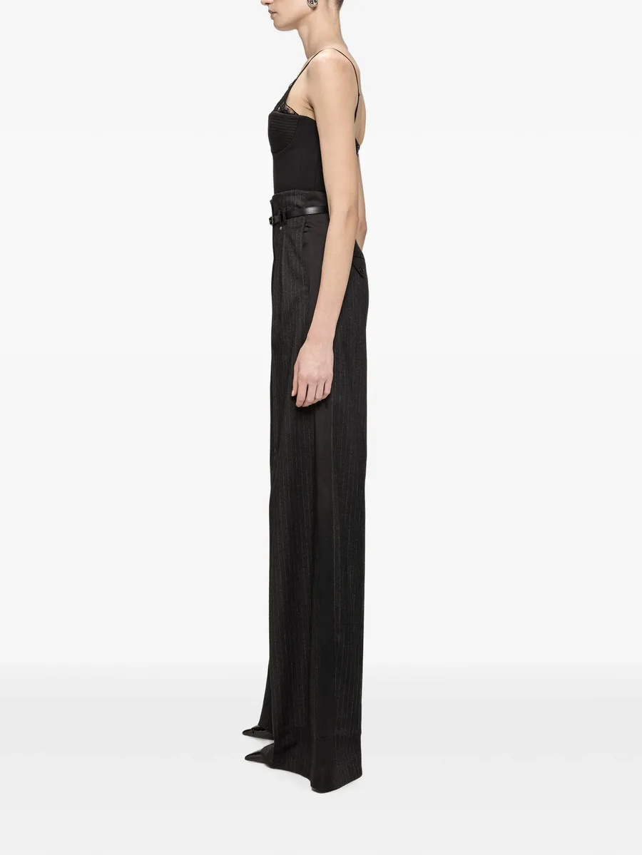 pinstripe wide-leg pants 3