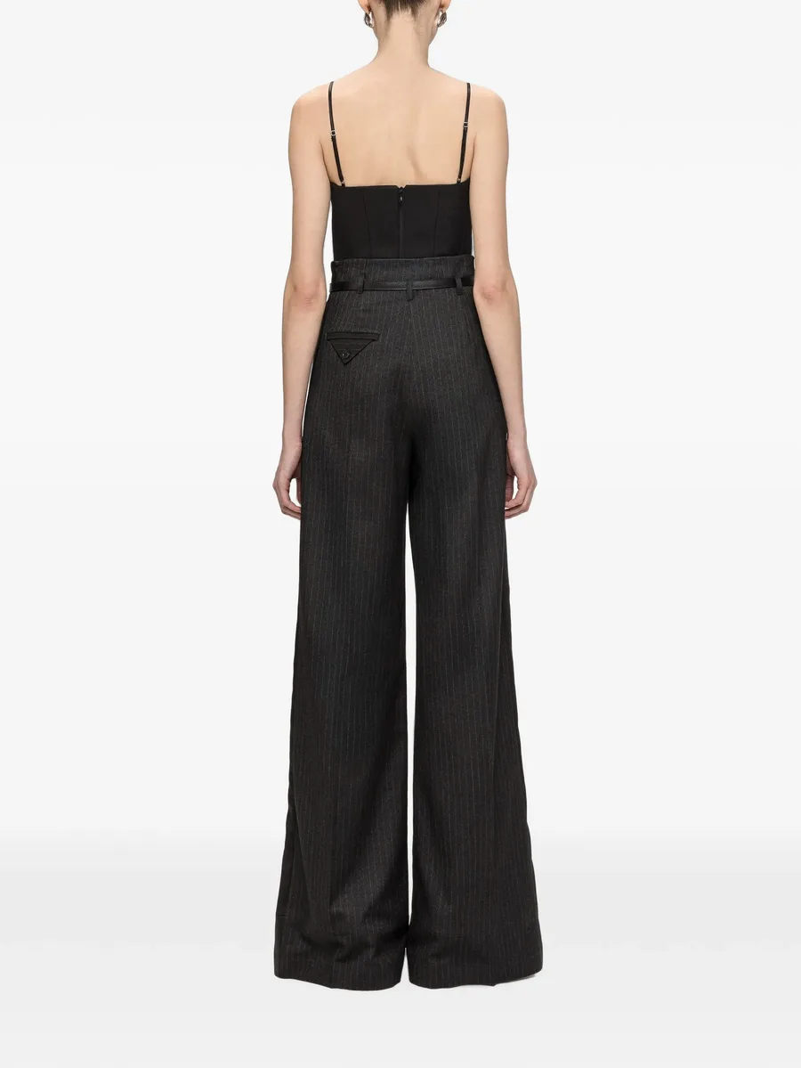 pinstripe wide-leg pants 4