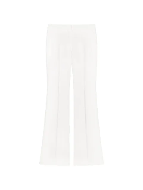 boot-cut tailored trousers
