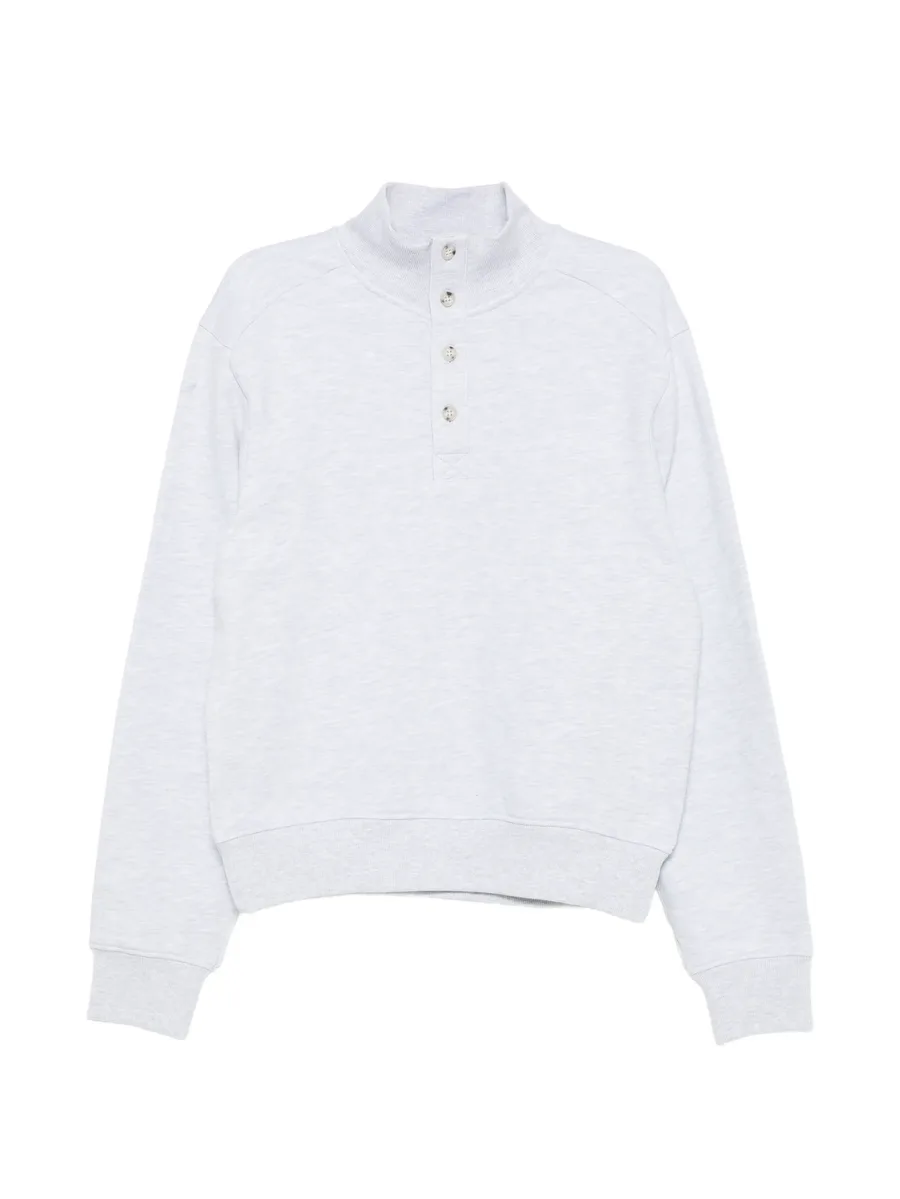button-up high-neck sweatshirt 1