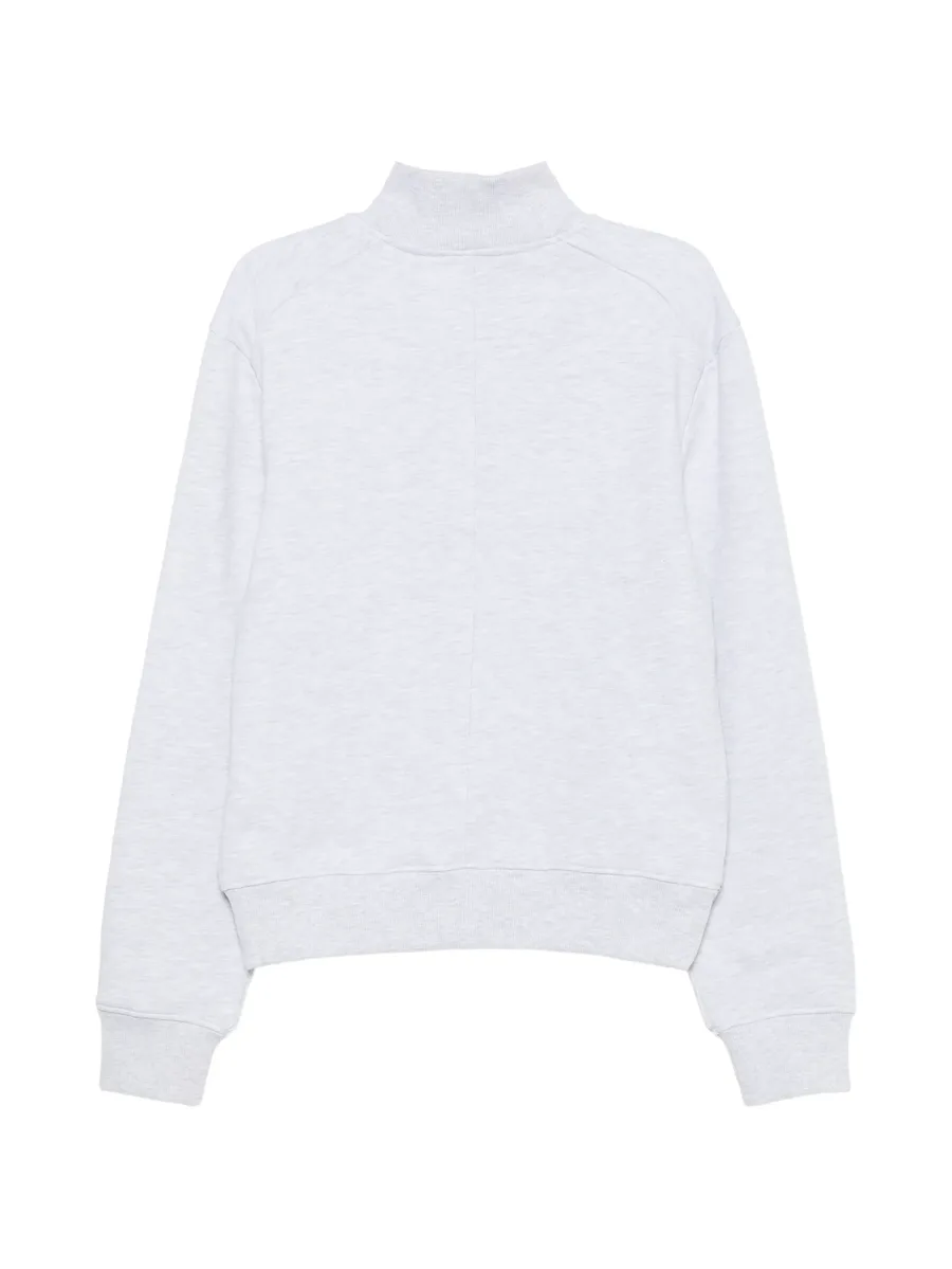 button-up high-neck sweatshirt 2