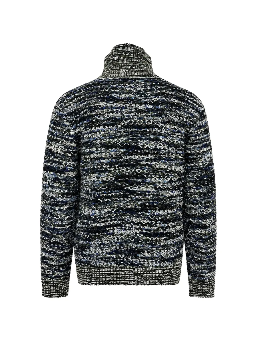 3D-knit slub-finish wool sweater 2