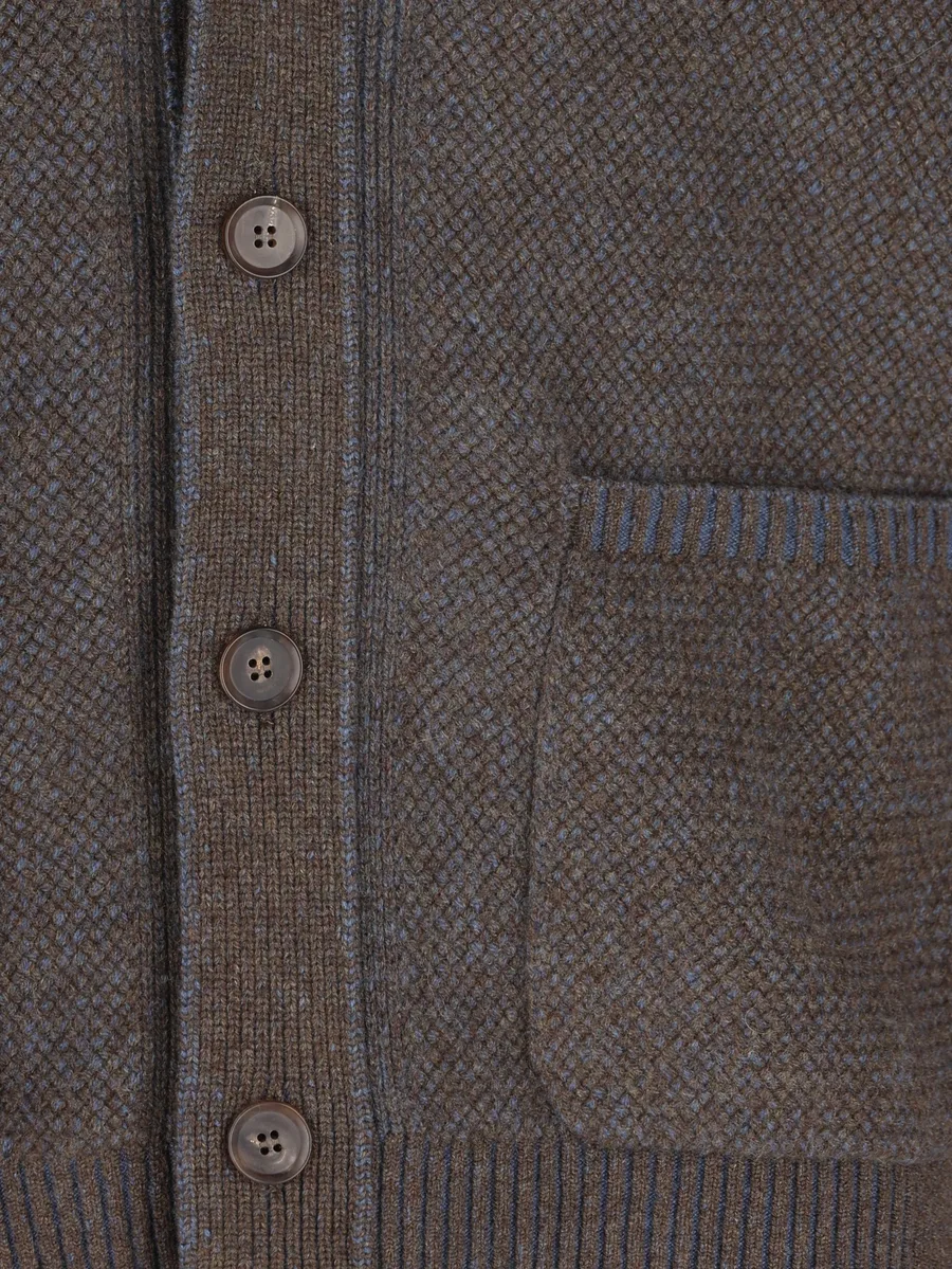 shawl-collar knit cardigan 3