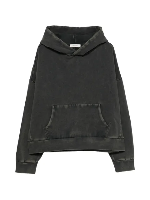 washed cotton-jersey hoodie