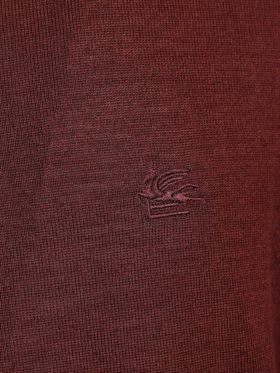 wool and silk sweater with Pegaso embroidery 3