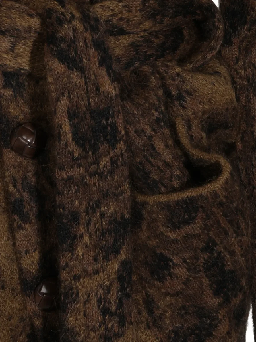 belted leopard-print cardigan 4