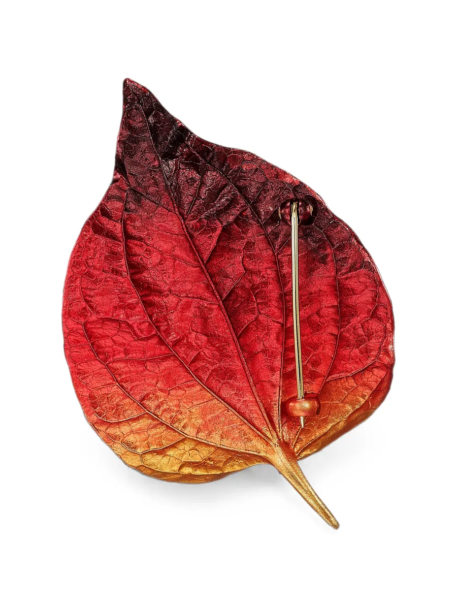 брошь Autumn Leaf 5