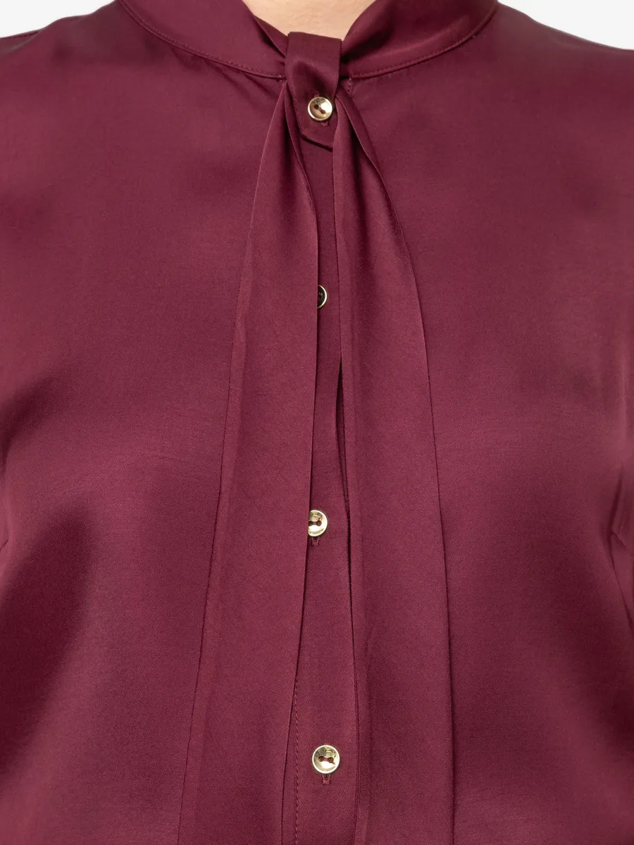 bow-detail viscose shirt 5