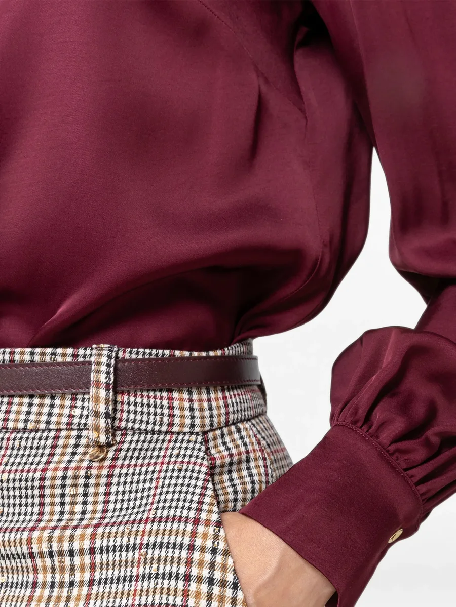 bow-detail viscose shirt 6