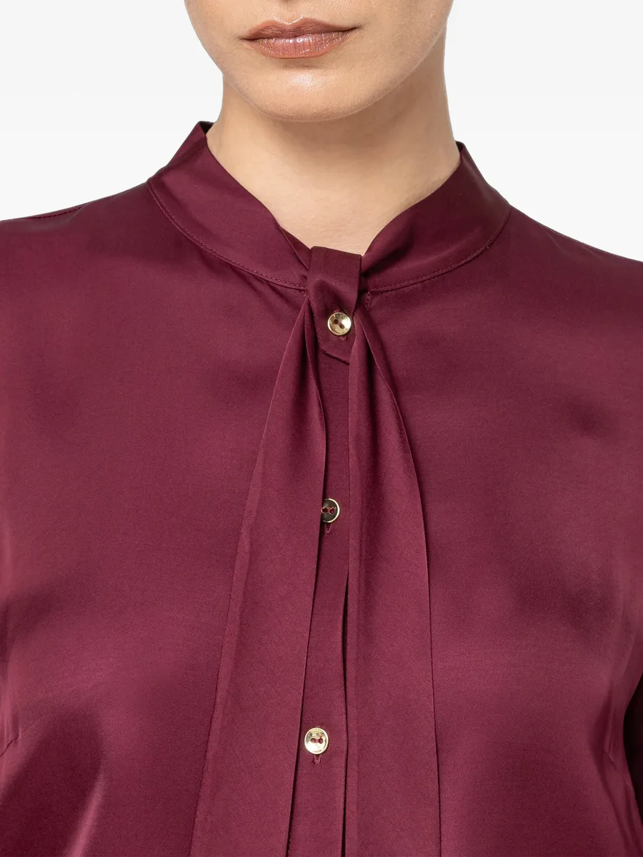 bow-detail viscose shirt 7