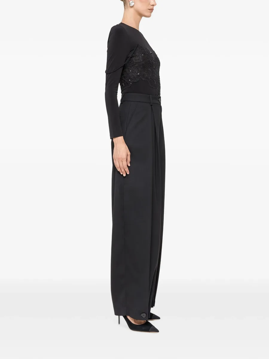 tencel and wool lace corset top 3