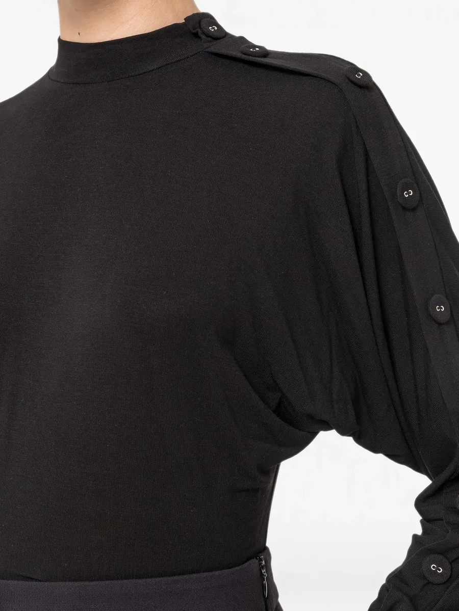 TENCEL™ and wool button-detail top 4