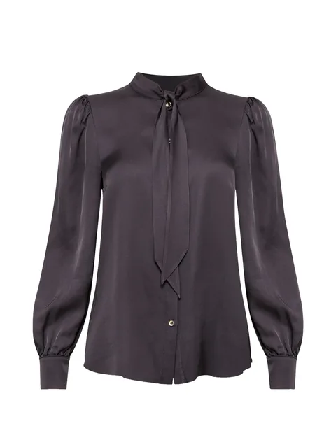 bow-detail shirt