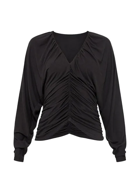 draped Tencel™ and wool top