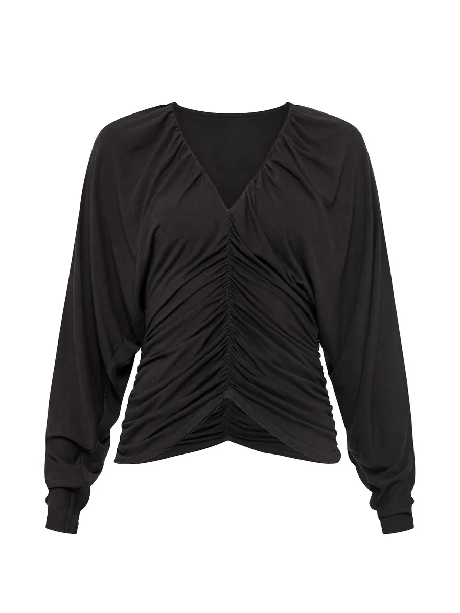 draped Tencel™ and wool top 1