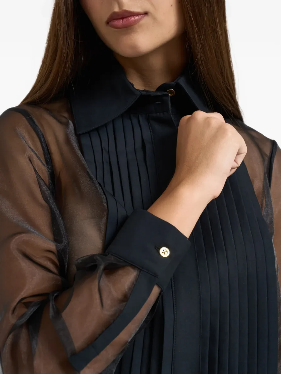 sheer pleated shirt 4